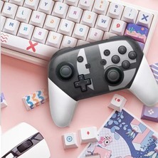 Lalulala Altın-Kablosuz Bluetooth Gamepad Nintendo Anahtarı Aksesuarları Için Pro Denetleyici Joystick Anahtarı Oyun Konsolu Için 6 Eksenli Saplı (Yurt Dışından)