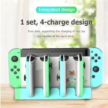 Lalulala Siyah-Oyun Denetleyicisi Şarj Cihazı Şarj Standı Standı Tutucu Nintendo Anahtarı Joy-Con Oyun Denetleyicisi Şarj Cihazı Dock Masaüstü Standı (Yurt Dışından)