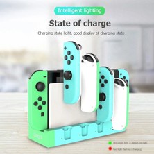 Lalulala Siyah-Oyun Denetleyicisi Şarj Cihazı Şarj Standı Standı Tutucu Nintendo Anahtarı Joy-Con Oyun Denetleyicisi Şarj Cihazı Dock Masaüstü Standı (Yurt Dışından)