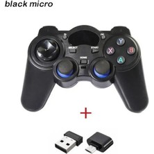 Lalulala Siyah Mikro-2.4ghz Android Otg Gamepad Kablosuz Gamepad Joystick Oyun Denetleyicisi Android Akıllı Telefonlar/tabletler/tv Kutuları/akıllı Tv'ler Için Joypad (Yurt Dışından)