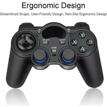 Lalulala Siyah Mikro-2.4ghz Android Otg Gamepad Kablosuz Gamepad Joystick Oyun Denetleyicisi Android Akıllı Telefonlar/tabletler/tv Kutuları/akıllı Tv'ler Için Joypad (Yurt Dışından)