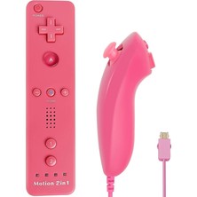 Lalulala Sol Sağ Kırmızı Set-2in1 Sol/sağ Kablosuz Denetleyici Nintendo Wii/wii U Video Oyunu Gamepad Motion Plus Cmos Sensörü Motor Kolu Aksesuarları (Yurt Dışından)