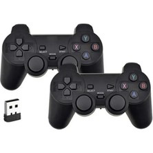 Lalulala 2 Adet 1 Alıcı-2.4g Kablosuz Gamepad Oyun Denetleyicisi Pc/android Tv Kutusu/oyun Çubuğu Video Oyunu Konsolu USB Joystick (Yurt Dışından)