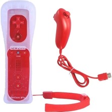 Lalulala Sıradan Açık Mavi-Top 2 In 1 Kablosuz Gamepad Uzaktan Kumanda Dahili Motion Plus + Wii Denetleyici Joystick Silikon Kılıf Için Nunchuck (Yurt Dışından)