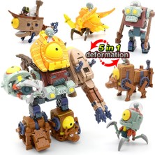 Lalulala 5'i 1 Arada Tesise Karşı. Zombi Paketi Boys Için Patron Robot Bebek Pvz Zombiler Eğitici Oyuncaklar Pvc Aksiyon Şekilli Kalıp Oyuncaklar Çocuk Hediye (Yurt Dışından)