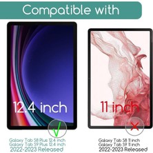 TEKNETSTORE Samsung Galaxy Tab S9 Fe Plus 12.4 Inç Nano Kırılmaz Ekran Koruyucu SM-X610 Tam Uyumlu