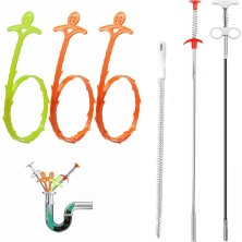DouranShop Turuncu Tarzı Esnek Lavabo Kapmak Reacher Aracı Boru Araştırma Drenaj Takunya Sökücü Mutfak Banyo Küvet Tuvalet Tıkalı Drenaj Kanalizasyon (Yurt Dışından)