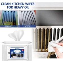 DouranShop 1 Adet Tarzı Yeni Ağır Yağ Lekesi Temizleme Mendilleri Mutfak Aralığı Davlumbaz Soba Yağ Lekesini Çıkarmak Için Islak Tek Kullanımlık Temizleme Kağıdı Havlu (Yurt Dışından)