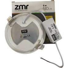 ZMR 2'li 6 Watt Panel LED Spot Beyaz 6500K - Metal Kasa - Ultra Ince