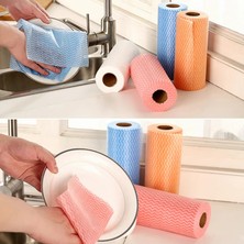 DouranShop Mavi Stil Tek Kullanımlık Temizlik Havluları Mutfak Bulaşık Bezleri Bulaşık Paçavraları Dokunmamış Kumaş Kullanışlı Mendil Ev Eetroll Aksesuarları (Yurt Dışından)