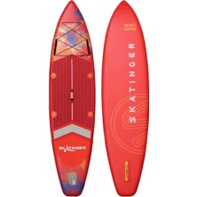 Skatinger Lethe Boards Kırmızı Interstellar 350 × 82 x 15 cm Sup Paddle Board Skatinger D-Ring Montajlı / Tam Set/ Isup