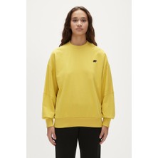 Bad Bear Kadın Phobe Sarı Bisiklet Yaka Sweatshirt