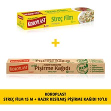 Koroplast Streçfilm 30X15M +Hazır Kesilmiş Pişirme KAĞ.10LU