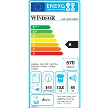 Windsor Km 10WS1200S B Enerji Sınıfı 10 kg Kurutma Makinesi