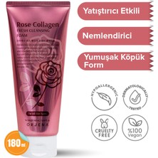 Orjena Rose Collagen Fresh Cleansing Foam-Kolajen Özlü Nemlendirici Yaşlanma Karşıtı Yüz Temizleme Köpüğü - 180ml