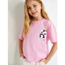 Koton Sylvester ve Tweety Tişört Lisanslı Kısa Kollu Bisiklet Yaka Pamuklu