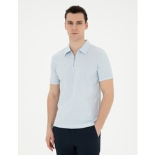 Pierre Cardin Erkek Açık Mavi Slim Fit Tişört 50288915-VR095