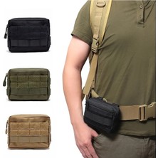 Concerto Beach Haki-Askeri Edc Kılıfı Taktik Kemer Bel Çantası Açık Spor Su Geçirmez Telefon Molle Çanta Bisiklet Cep Taktik Yumuşak Çanta (Yurt Dışından)