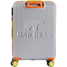 Bad Bear Logo Suıtcase Gri