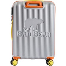 Bad Bear Logo Suıtcase Gri