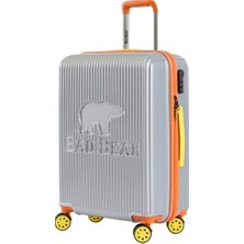 Bad Bear Logo Suıtcase Gri