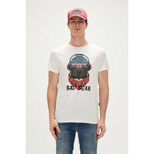 Bad Bear RECKLESS T-SHIRT KREM Erkek T-Shirt 23.01.07.010-C04