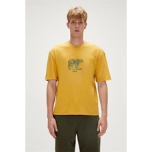 Bad Bear Re-Finger Recycle Cider Sarı T-Shirt Baskılı Erkek Tişört