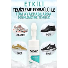 Silver Fırçalı Spor Ayakkabı Bakım Temizleme Köpüğü Güçlendirilmiş Formül 150 ml