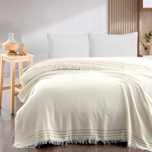 Schafer Rena Çift Kişilik Pike 200 x 230 cm-Ekru/Hardal