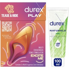 Durex Çoklu Erojen Bölge Uyarıcı + Naturals Pure Kayganlaştırıcı Jel 100ML