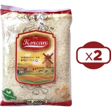 Korcan Osmancık Pirinç 2500 gr 2 Li