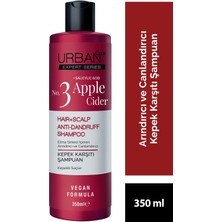 URBAN Care Expert Apple Cider Kepek Karşıtı Peeling Şampuan + Tonik + Şampuan 3'lü Set