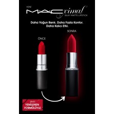 Mac XİMAL Silky Matte Lipstick Nemlendirme Etkili Yoğun Renk Sağlayan Ruj - Mehr