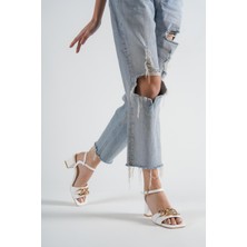 Hera Shoes Kadın Zincirli Sandalet HS055Y03B