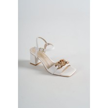Hera Shoes Kadın Zincirli Sandalet HS055Y03B