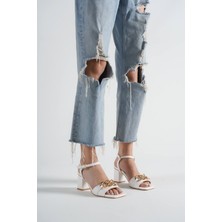 Hera Shoes Kadın Zincirli Sandalet HS055Y03B