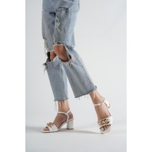 Hera Shoes Kadın Zincirli Sandalet HS055Y03B
