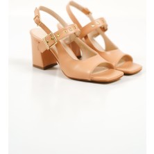 Hera Shoes Kadın Kalın Topuklu Sandalet HS150Y06F