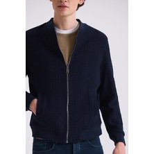 Jakamen Koyu Lacivert Regular Fit Mono Yaka Mevsimlik Mont