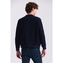 Jakamen Koyu Lacivert Regular Fit Mono Yaka Mevsimlik Mont