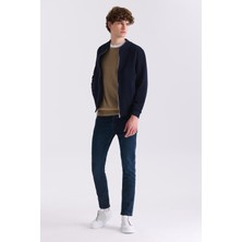 Jakamen Koyu Lacivert Regular Fit Mono Yaka Mevsimlik Mont