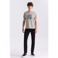 Jakamen Cağla Slim Fit Bisiklet Yaka T-Shirt