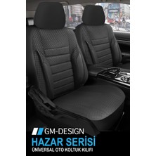 Garaj Marketim Hazar Siyah Üniversal Oto Koltuk Kılıfı- 5 Koltuk Tam Set