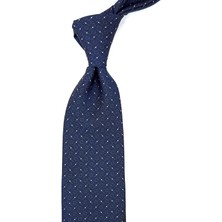 Kravatkolik Lacivert Küçük Desen Mendilli Klasik Kravat KK12364