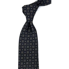 Kravatkolik Siyah Küçük Desen Mendilli Klasik Kravat KK12515