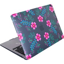 Synccase Huawei Matebook D15 Kılıf 2020/2022 ile Uyumlu Crystal FLOWER01NL Kapak Kılıf