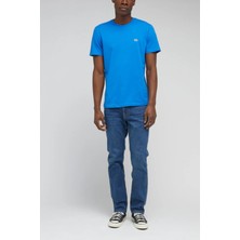 Lee L60UFQA13 Mavi Erkek Regular Fit Normal Kesim Bisiklet Yaka Rahat  Pamuk Tşört