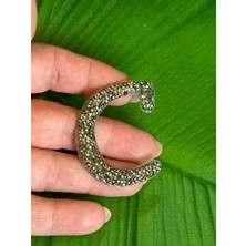 Gönülden Tasarım 5x4 cm Ütü Ile Yapışan Taşlı C Harfi Arma