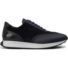 Deery Süet Lacivert Erkek Sneaker Ayakkabı - 00750MLCVE04