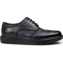 Deery Deri Gri Comfort Erkek Günlük Ayakkabı - 01942MGRIP03